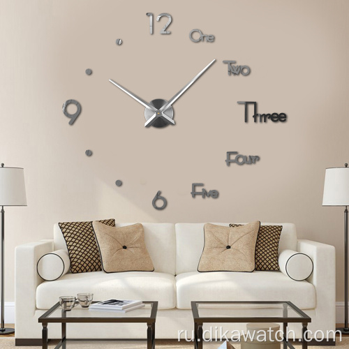 2021 Роскошные акриловые наклейки для часов Home Decor Horloge Big DIY 3D Digital Home Wall Sstickers Часы Дизайн Современные настенные часы Hor